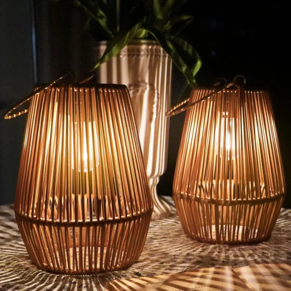 ArtisanGlow | Solar Garden Lantern with Handmade Waterproof Design | Unique Outdoor Solar Lighting for Charming Ambiance