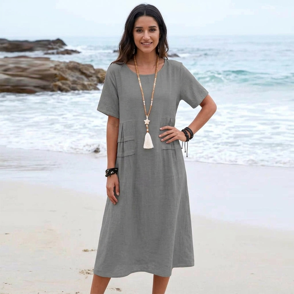 Marlene | Floral Midi Dress for Women with Flattering Silhouette | Comfortable Style for Any Occasion