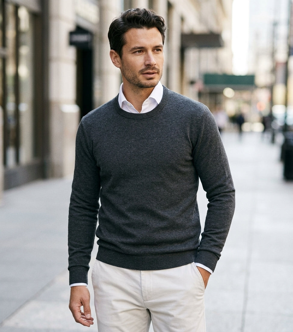 Luxurious Cashmere Sweater for Men with Timeless Design | Soft and Durable Comfort