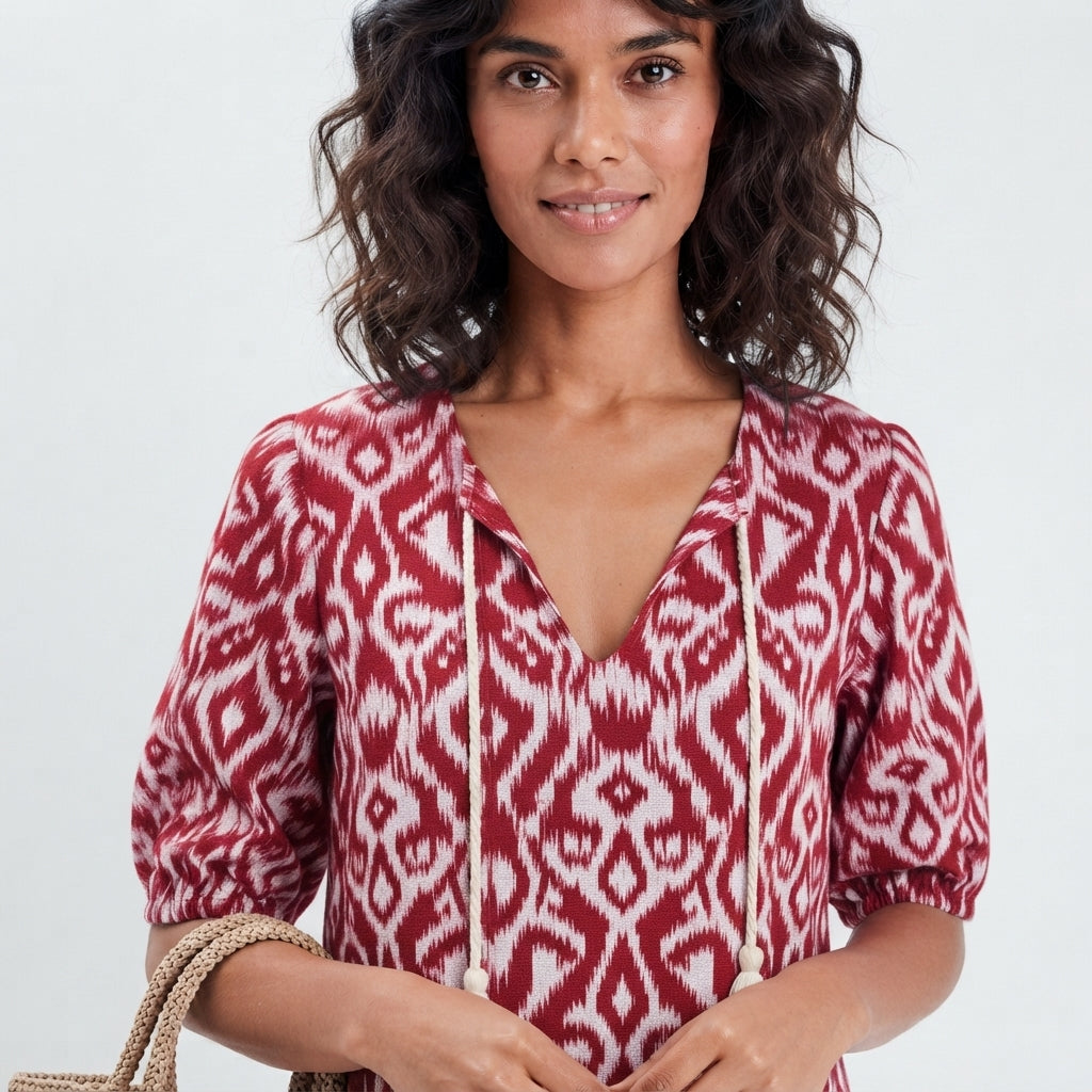 Sophia Collection | Womens Dress with Flared Fit & Trendy Boho Print | Elegant Summer Dress for Comfort and Style 7