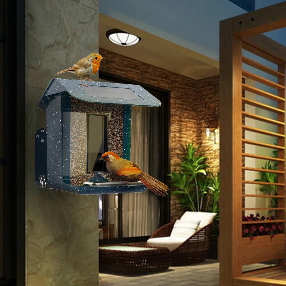 Smart Bird Feeder | Automatic Photography Camera with Rechargeable Battery | Perfect for Outdoor Bird Watching