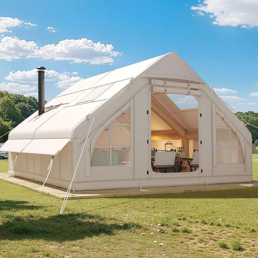 Adventure Ready | Inflatable Camping Tent for 6-8 People with Quick Setup | Waterproof Design for Ultimate Outdoor Comfort