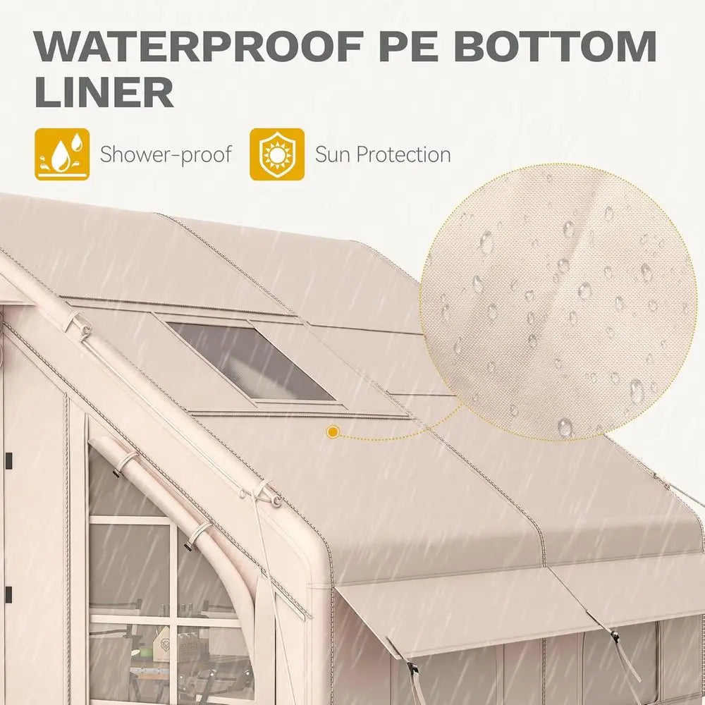Adventure Ready | Inflatable Camping Tent for 6-8 People with Quick Setup | Waterproof Design for Ultimate Outdoor Comfort