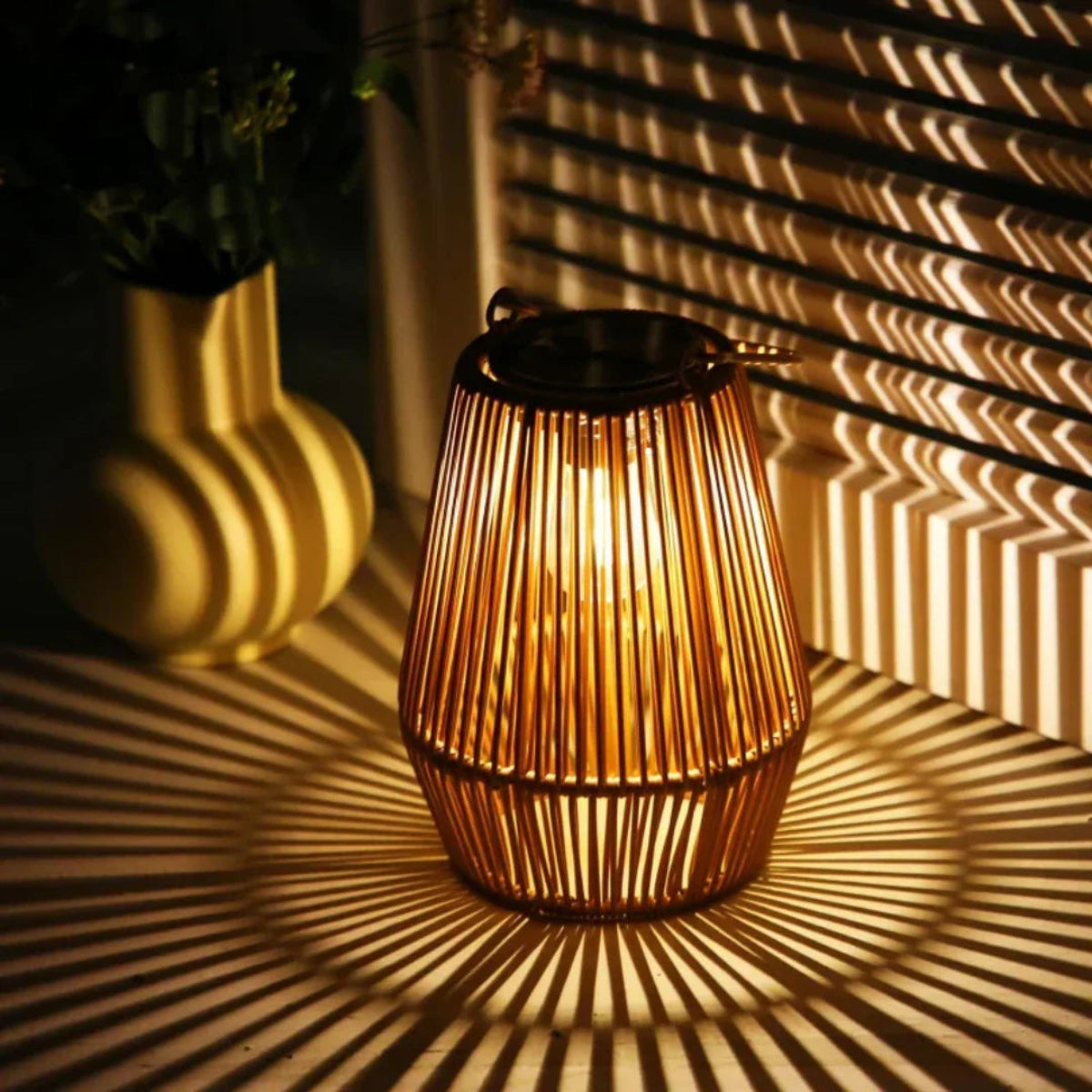 ArtisanGlow | Solar Garden Lantern with Handmade Waterproof Design | Unique Outdoor Solar Lighting for Charming Ambiance