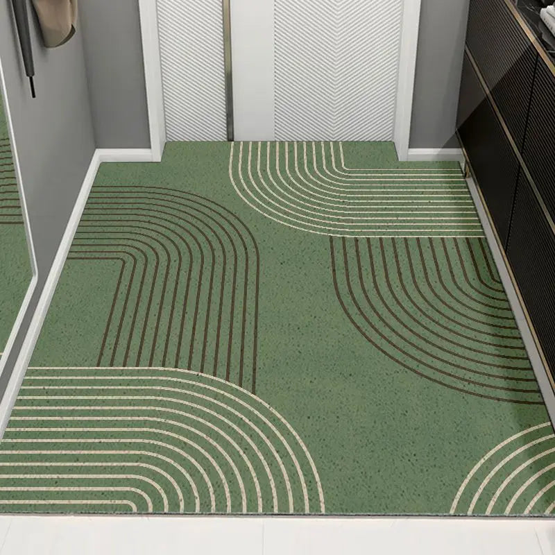 Durable Circular Floor Mat | Dirt-Resistant Design with Anti-Slip Backing | Perfect for Entryways and Outdoor Use