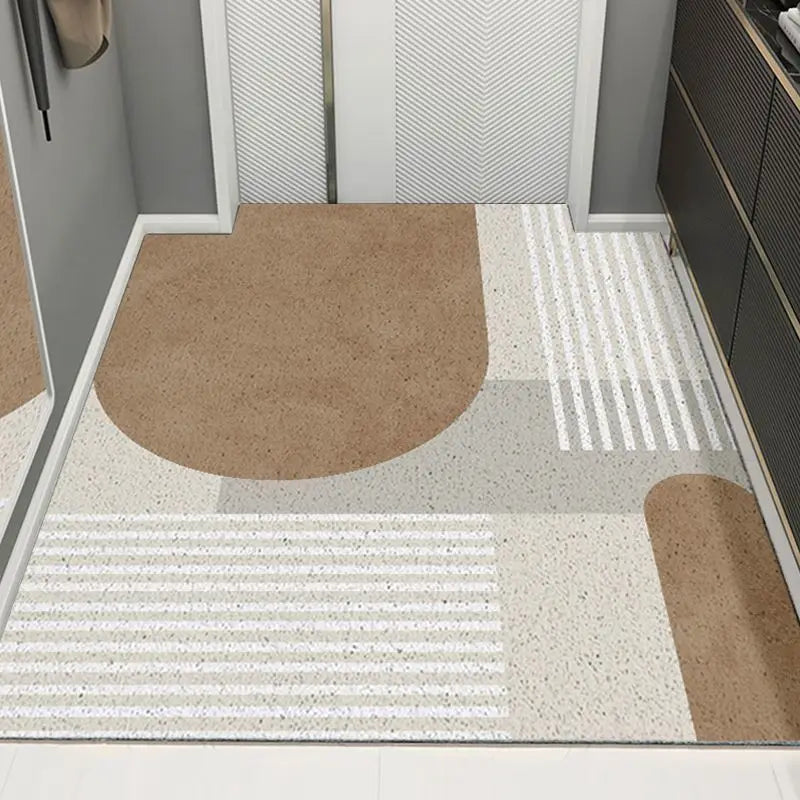 Durable Circular Floor Mat | Dirt-Resistant Design with Anti-Slip Backing | Perfect for Entryways and Outdoor Use