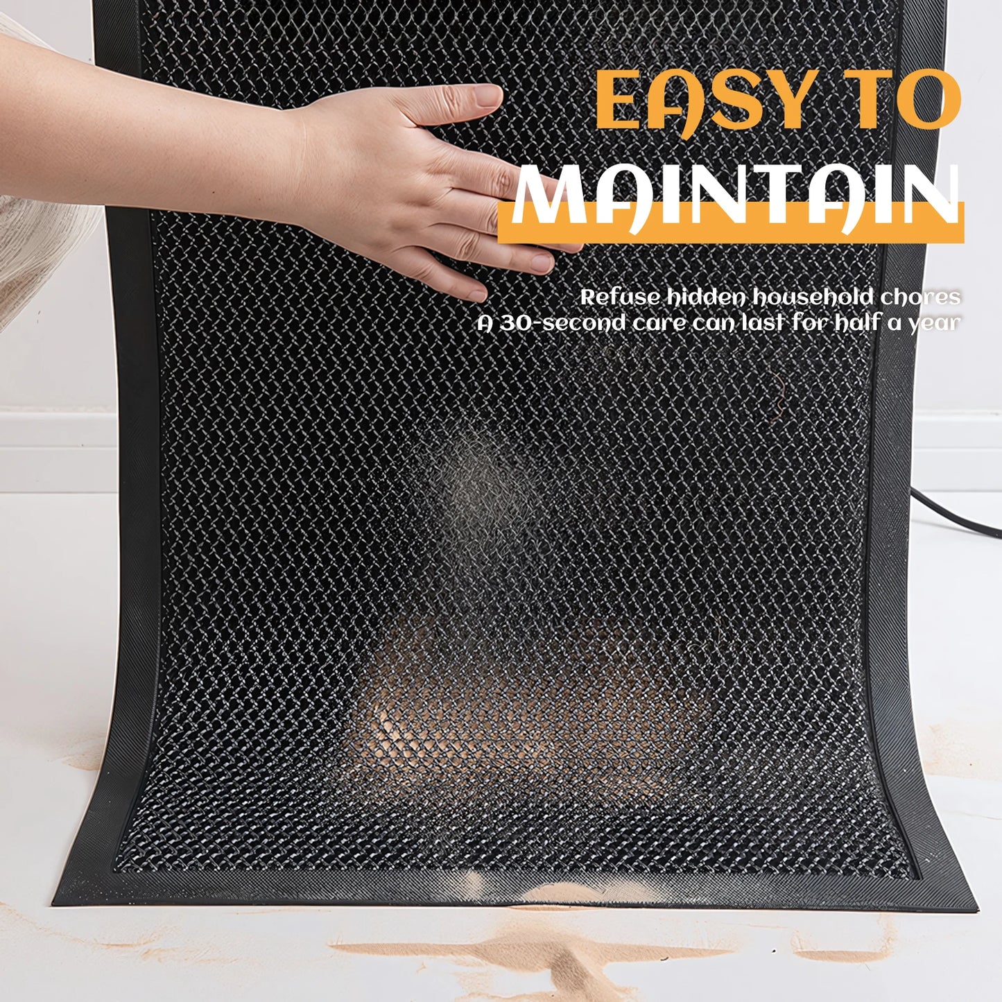 Durable Entrance Mat | Heavy-Duty Front Door Mat with 3D Mesh Technology | Versatile Indoor and Outdoor Use for All Seasons