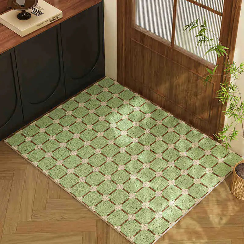 Eco-Friendly Welcome Mat | Non-Slip PVC Door Mat with Dirt Absorption | Durable Indoor & Outdoor Entry Solution