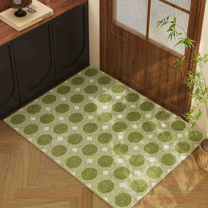 Eco-Friendly Welcome Mat | Non-Slip PVC Door Mat with Dirt Absorption | Durable Indoor & Outdoor Entry Solution