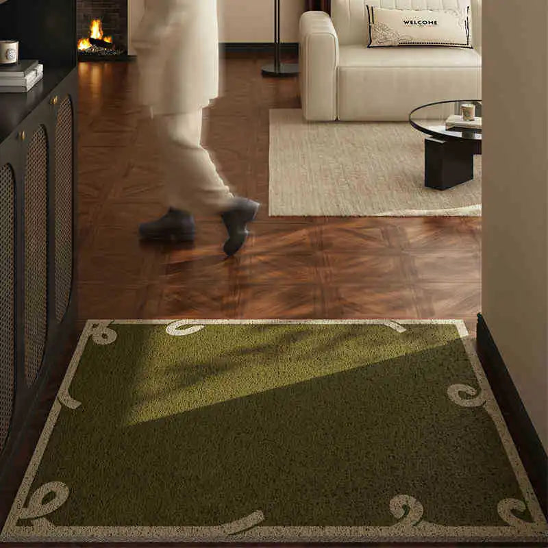 Eco-Friendly Welcome Mat | Non-Slip PVC Door Mat with Dirt Absorption | Durable Indoor & Outdoor Entry Solution