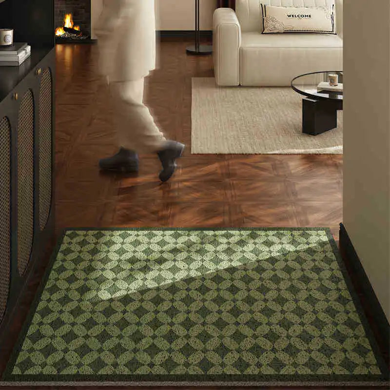 Eco-Friendly Welcome Mat | Non-Slip PVC Door Mat with Dirt Absorption | Durable Indoor & Outdoor Entry Solution