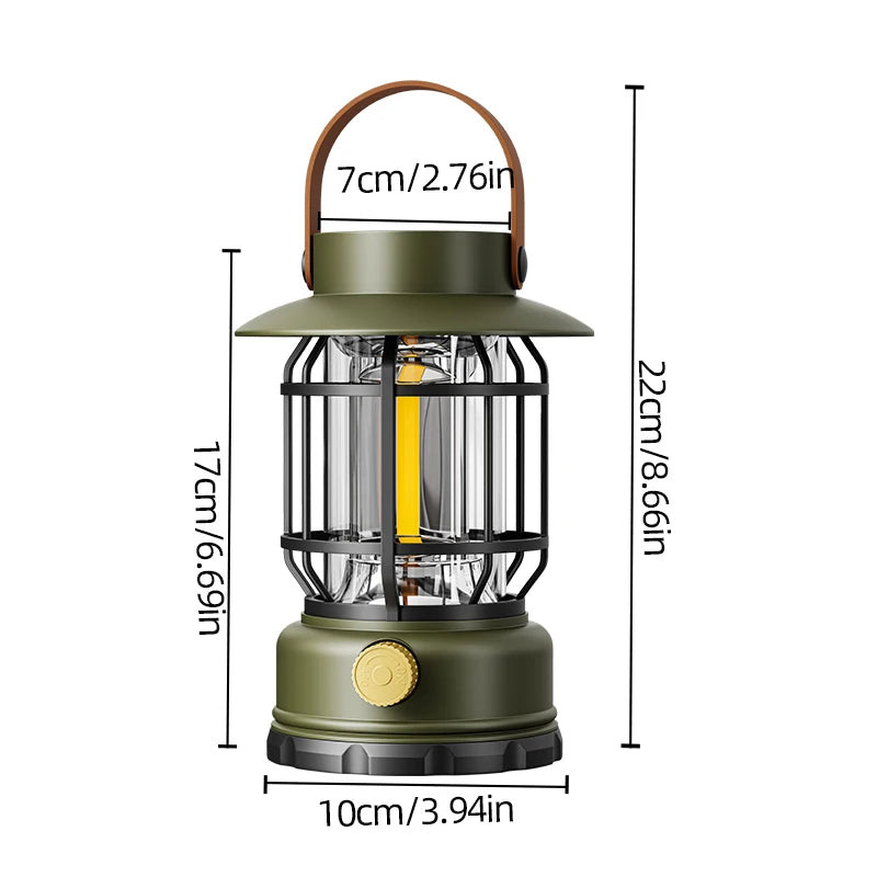 EcoLight | Solar Camping Lantern with Ultra-Bright LED & USB Charging | Portable Design for Outdoor Adventures