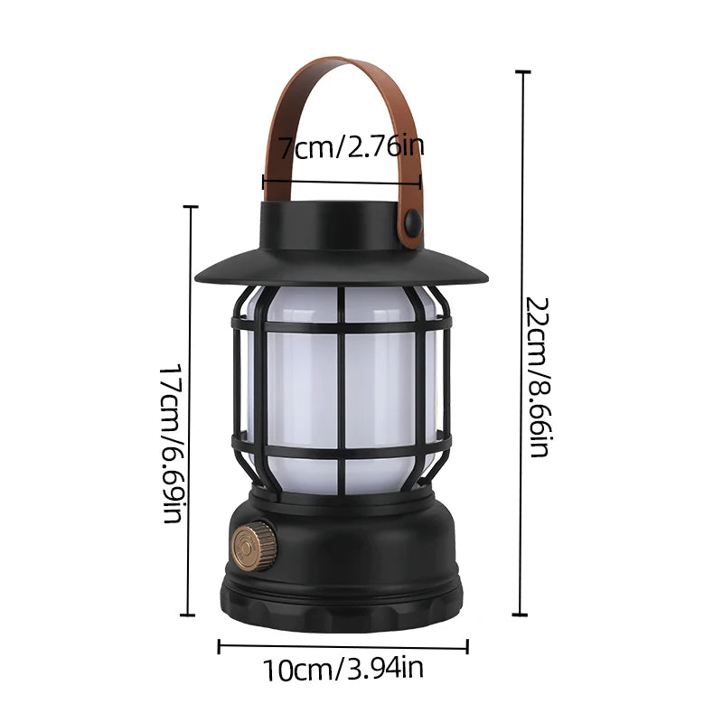 EcoLight | Solar Camping Lantern with Ultra-Bright LED & USB Charging | Portable Design for Outdoor Adventures