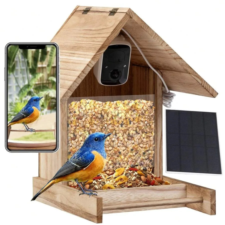 EcoVision | Smart Bird Feeder with HD Camera & WiFi Connectivity | Solar-Powered for Ultimate Bird Watching Experience