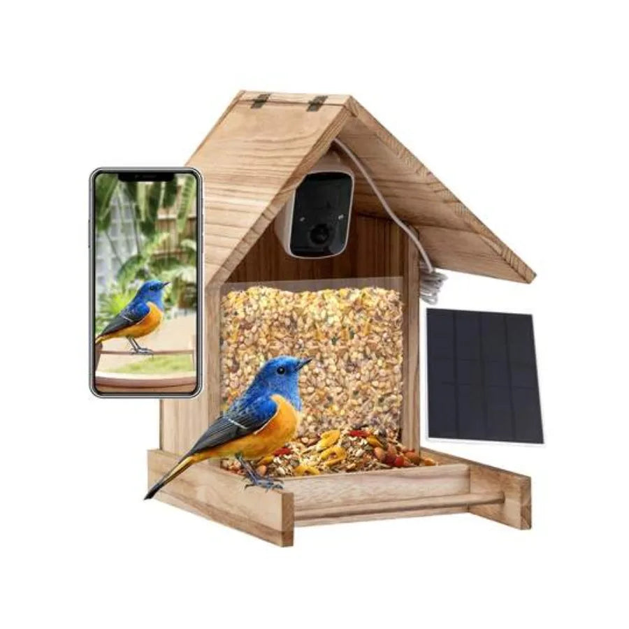 EcoVision | Smart Bird Feeder with HD Camera & WiFi Connectivity | Solar-Powered for Ultimate Bird Watching Experience