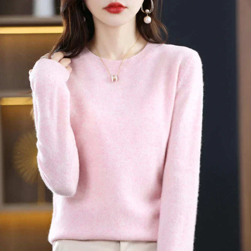 Elegant Cashmere Sweater | Women's Classic Crew Neck with Luxurious Softness | Ideal for Everyday Wear