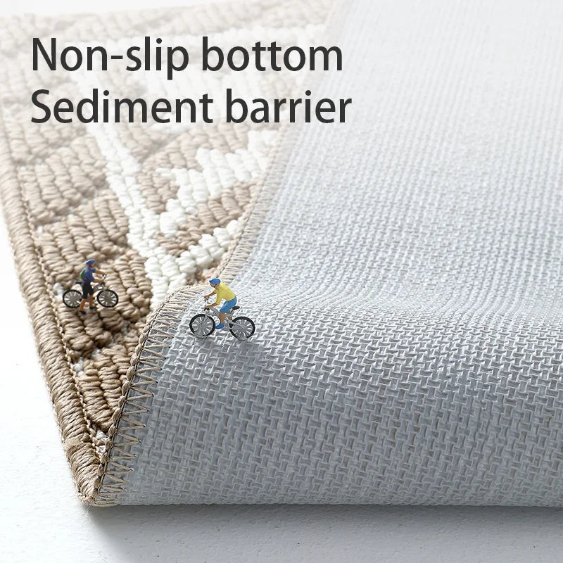 Elegant Collection | Outdoor Doormat with Dust-Trapping Design | Non-Slip Rug for Enhanced Entryway Safety