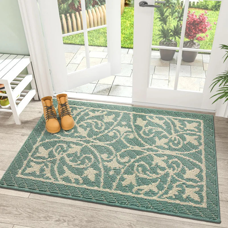 Elegant Collection | Outdoor Doormat with Dust-Trapping Design | Non-Slip Rug for Enhanced Entryway Safety