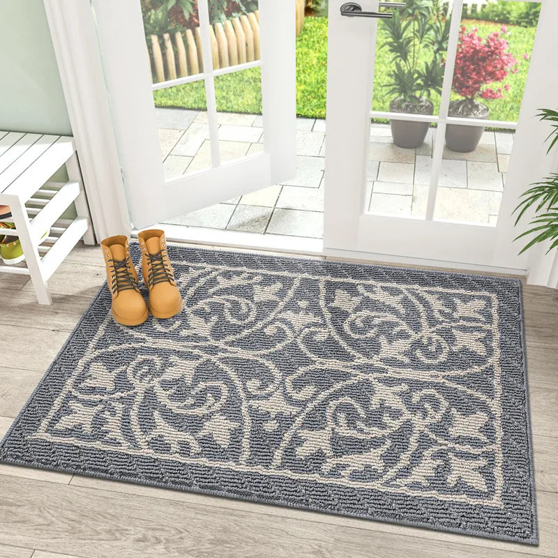 Elegant Collection | Outdoor Doormat with Dust-Trapping Design | Non-Slip Rug for Enhanced Entryway Safety