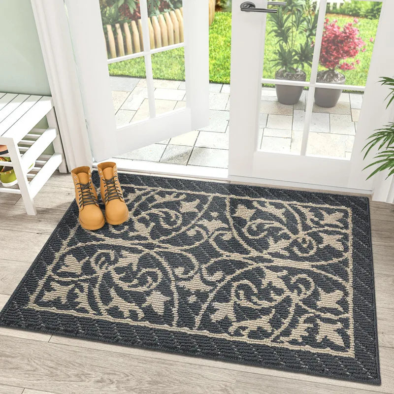 Elegant Collection | Outdoor Doormat with Dust-Trapping Design | Non-Slip Rug for Enhanced Entryway Safety