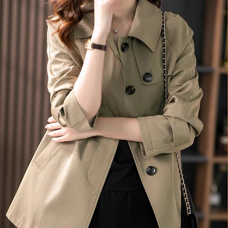 Elegant Floral Lined Women's Jacket | Button Front Topper with Pockets for Versatile Style