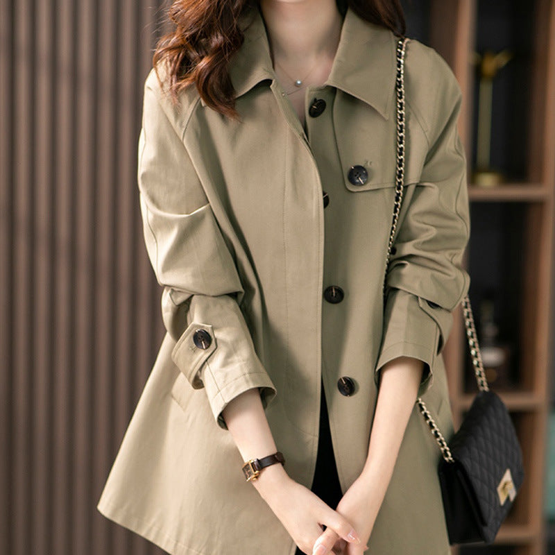 Elegant Floral Lined Women's Jacket | Button Front Topper with Pockets for Versatile Style