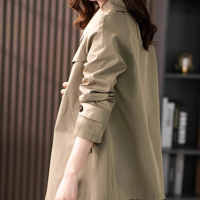Elegant Floral Lined Women's Jacket | Button Front Topper with Pockets for Versatile Style