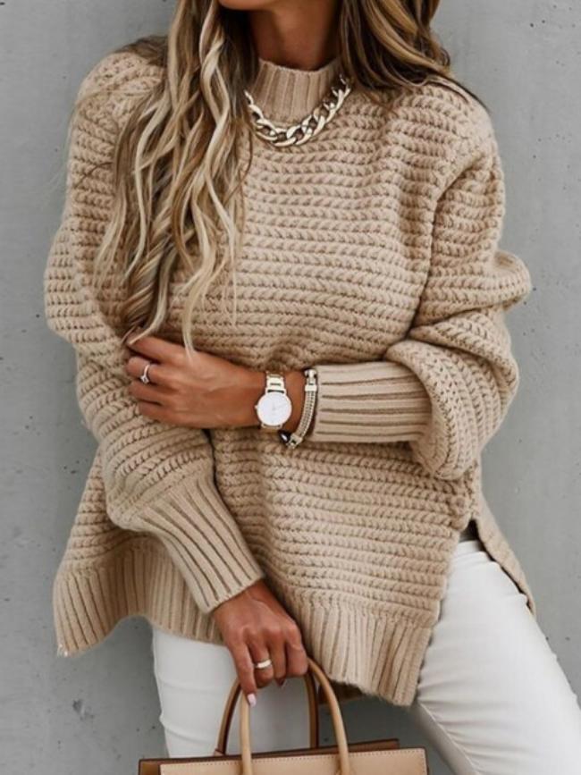 Elegant Knit Sweater | Women's Sweater with Soft Fabric & Flattering Fit | Versatile Style for Every Occasion