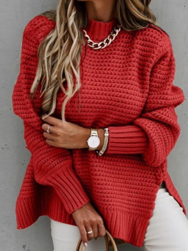 Elegant Knit Sweater | Women's Sweater with Soft Fabric & Flattering Fit | Versatile Style for Every Occasion