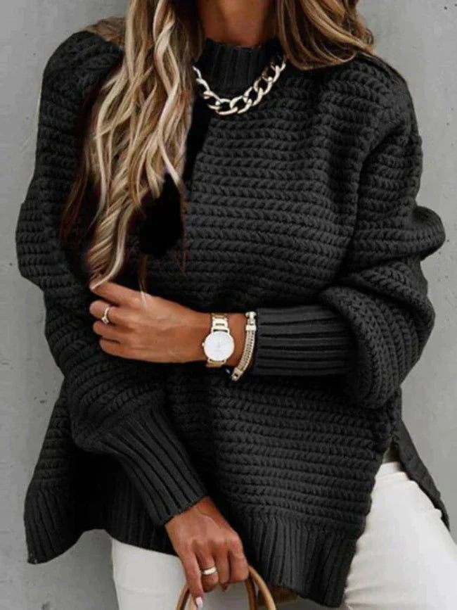 Elegant Knit Sweater | Women's Sweater with Soft Fabric & Flattering Fit | Versatile Style for Every Occasion