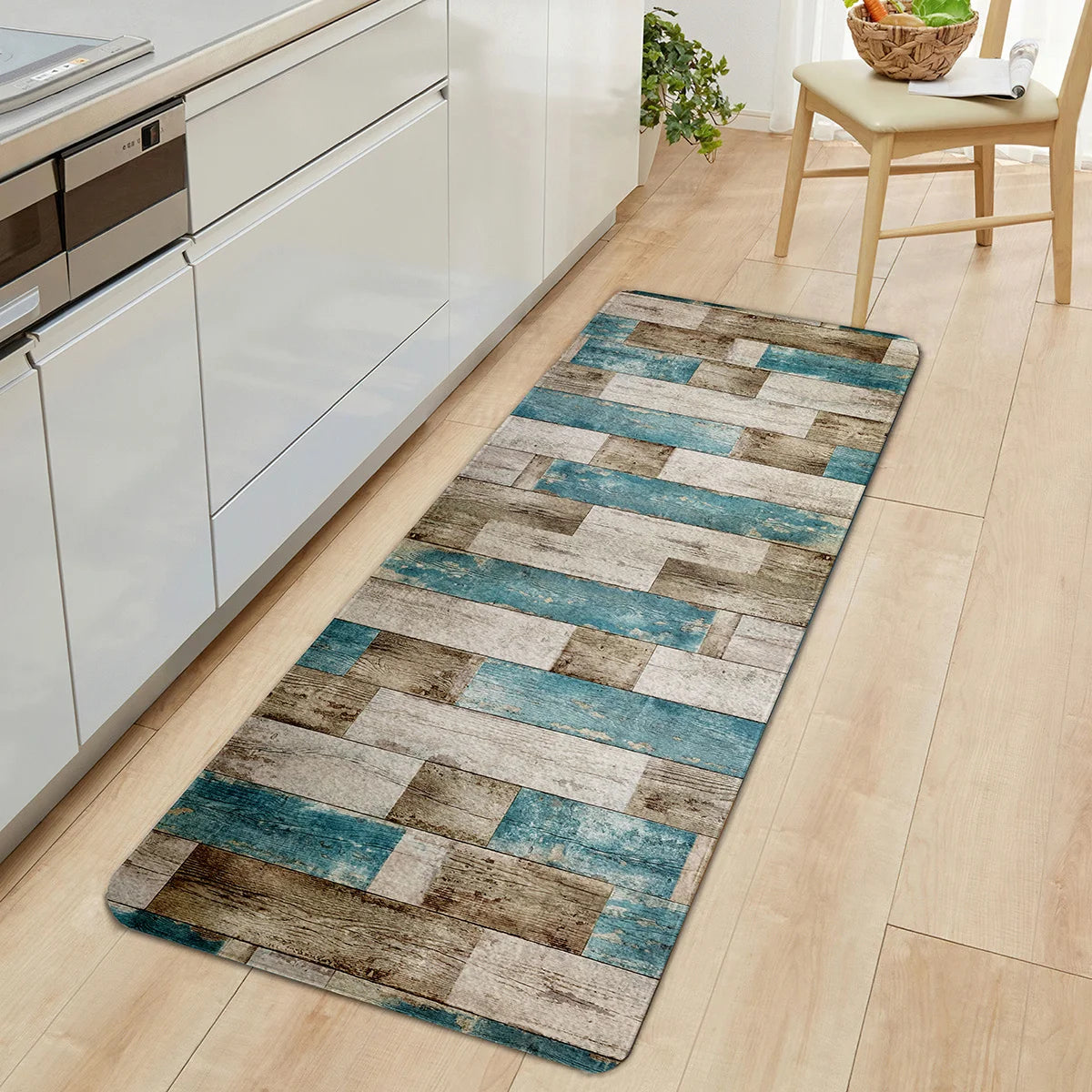 Floral Welcome Mat | Durable Flannel Door Mat with Machine Washable Design | Versatile Rug for Indoor & Outdoor Use