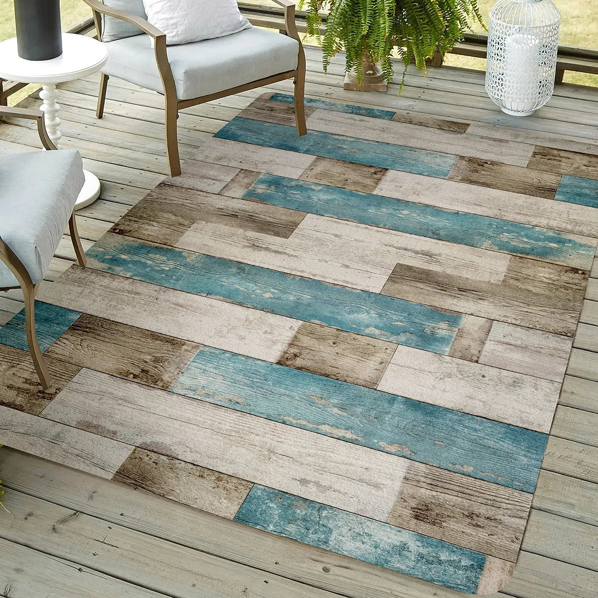 Floral Welcome Mat | Durable Flannel Door Mat with Machine Washable Design | Versatile Rug for Indoor & Outdoor Use