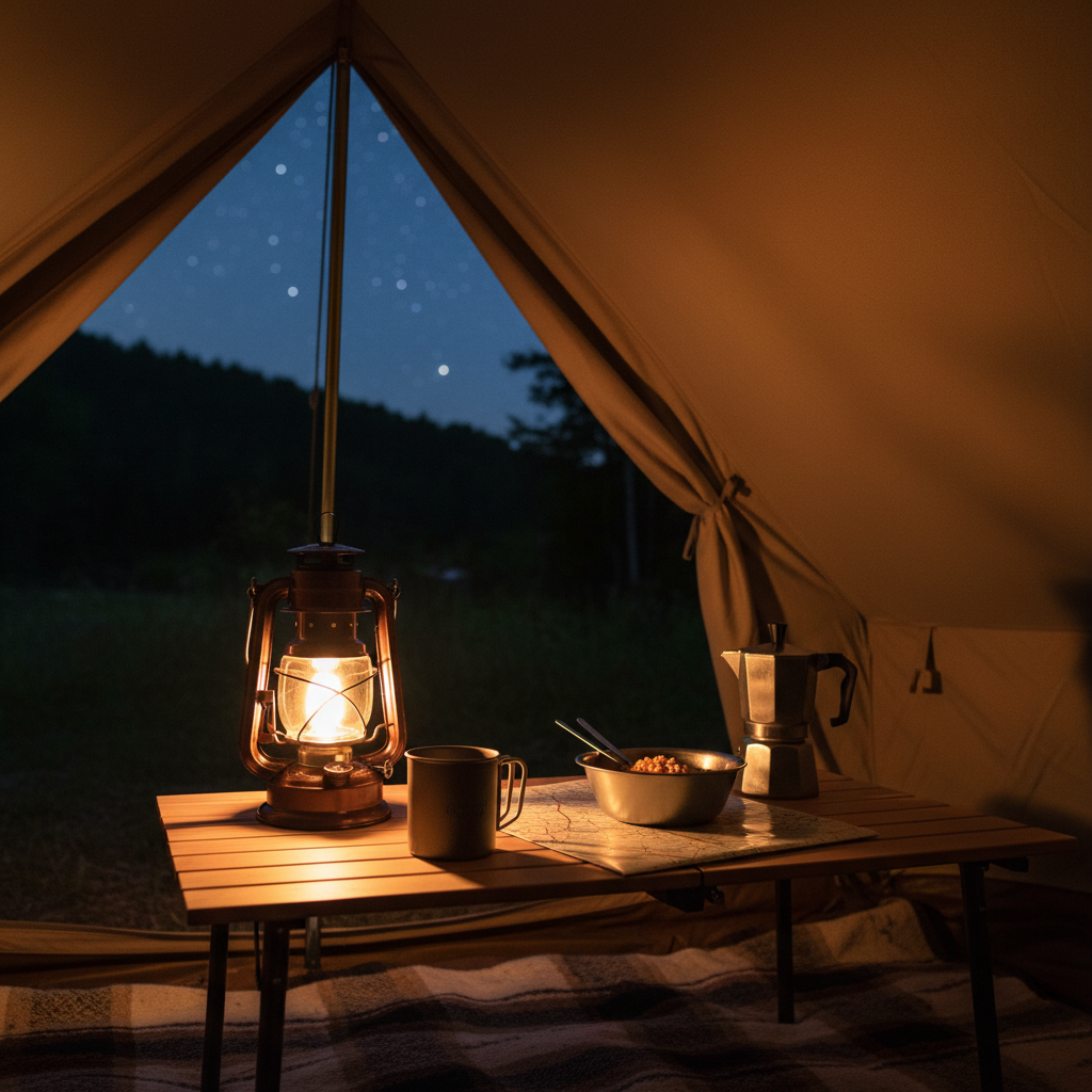 Retro Lantern | LED Camping Light with Flame Effect & USB-C Rechargeable | Portable Design for Home and Outdoor Use
