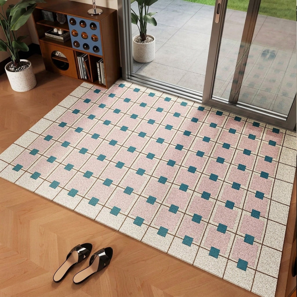 Durable Outdoor Rug | Dirt Trapper Entrance Mat with Anti-Slip Backing | Weather Resistant for Effective Dirt Removal