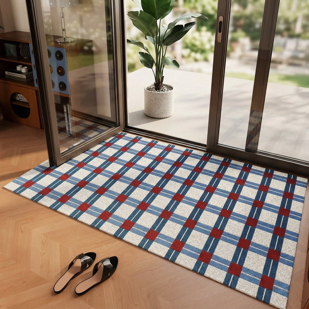 Durable Outdoor Rug | Dirt Trapper Entrance Mat with Anti-Slip Backing | Weather Resistant for Effective Dirt Removal