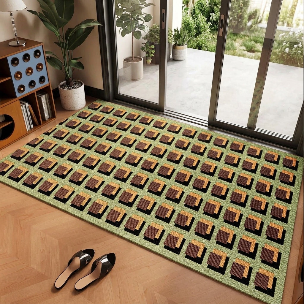 Durable Outdoor Rug | Dirt Trapper Entrance Mat with Anti-Slip Backing | Weather Resistant for Effective Dirt Removal