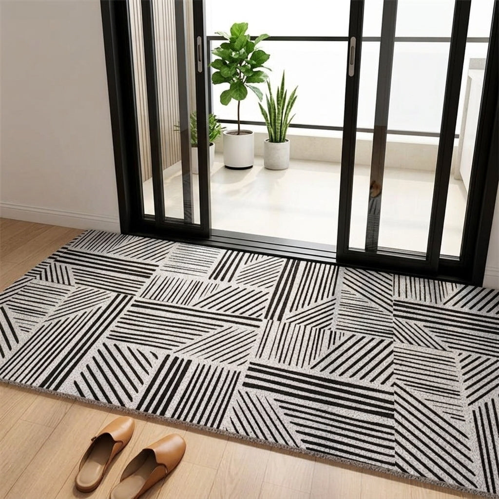 Durable Outdoor Rug | Dirt Trapper Entrance Mat with Anti-Slip Backing | Weather Resistant for Effective Dirt Removal
