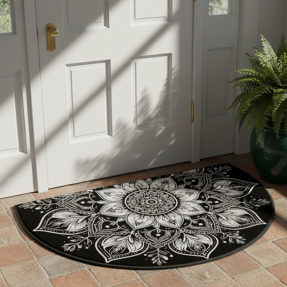 Mandala Collection | Outdoor Door Mat with Non-Slip Backing | Indoor & Outdoor Use for Clean Floors 2