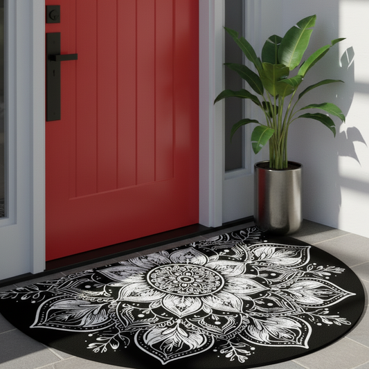 Mandala Collection | Outdoor Door Mat with Non-Slip Backing | Indoor & Outdoor Use for Clean Floors 1
