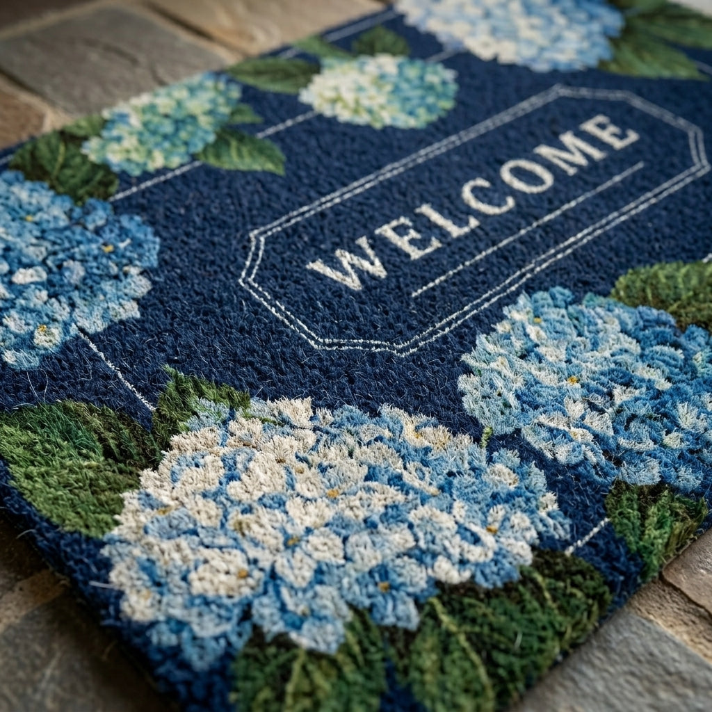Floral Front Door Mat with Non-Slip Design | Indoor Use for Dirt Protection 2
