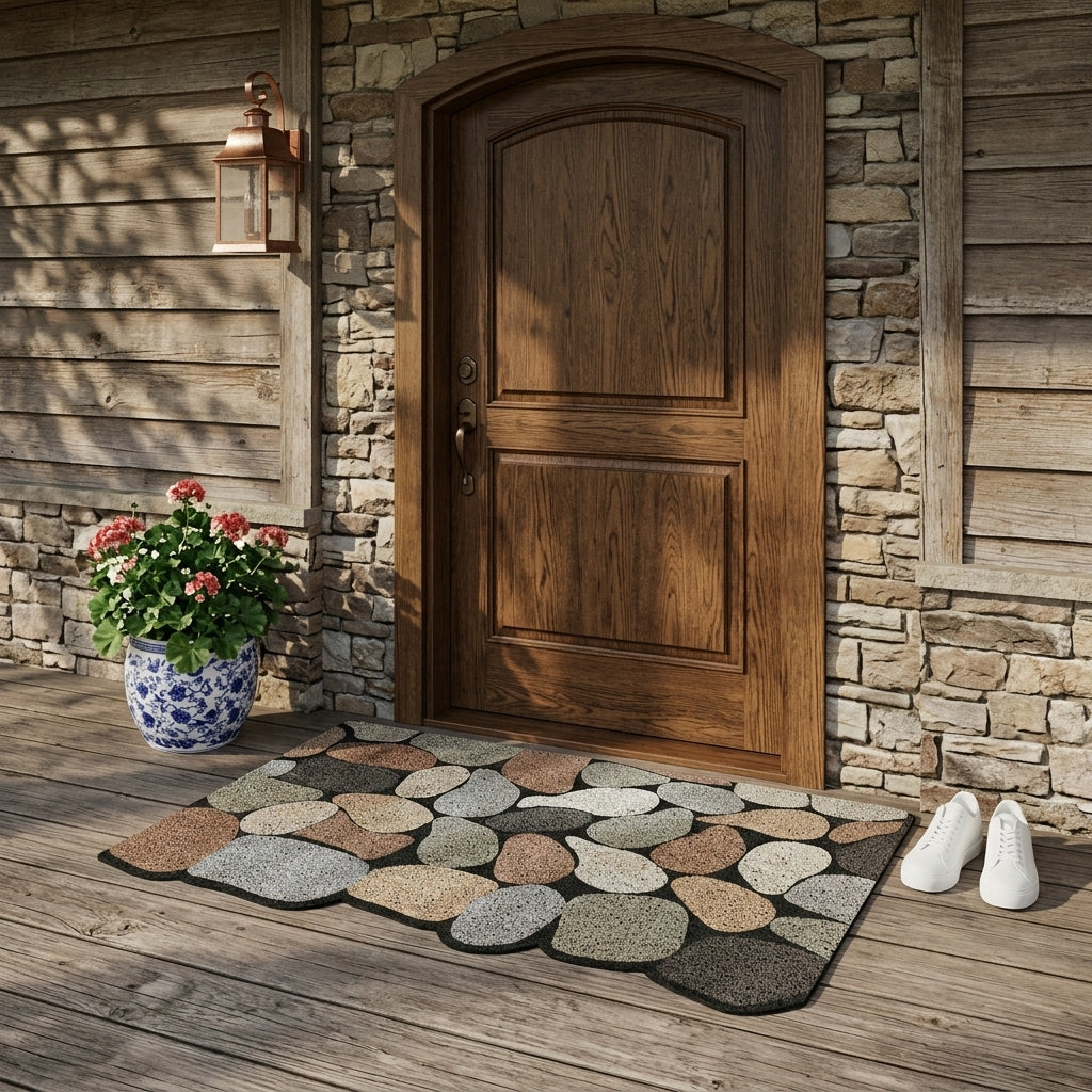 Durable Outdoor Door Mat | Non-Slip PVC Silk Design for Easy Mud Removal 3