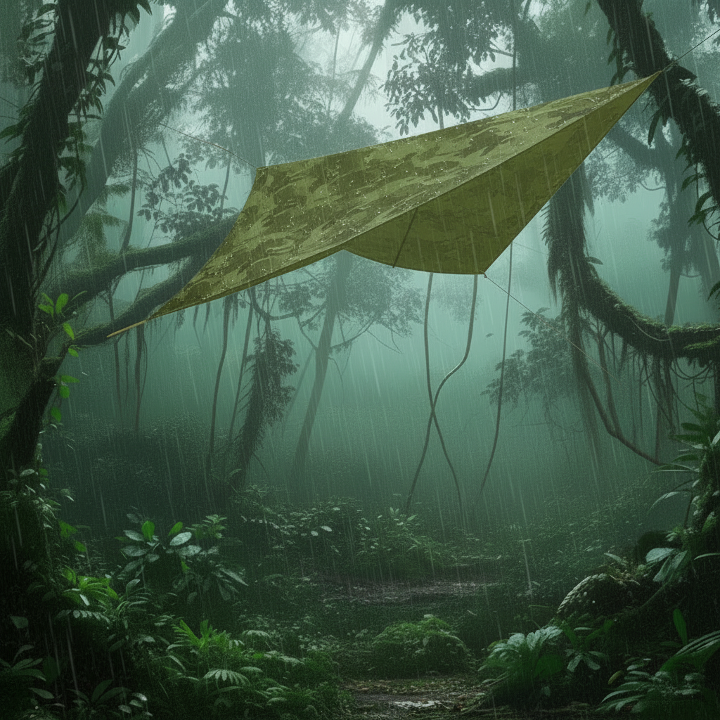 Outdoor Bliss | Camping Hammock for 2 with Integrated Mosquito Net | Lightweight Parachute Fabric for Easy Setup 10