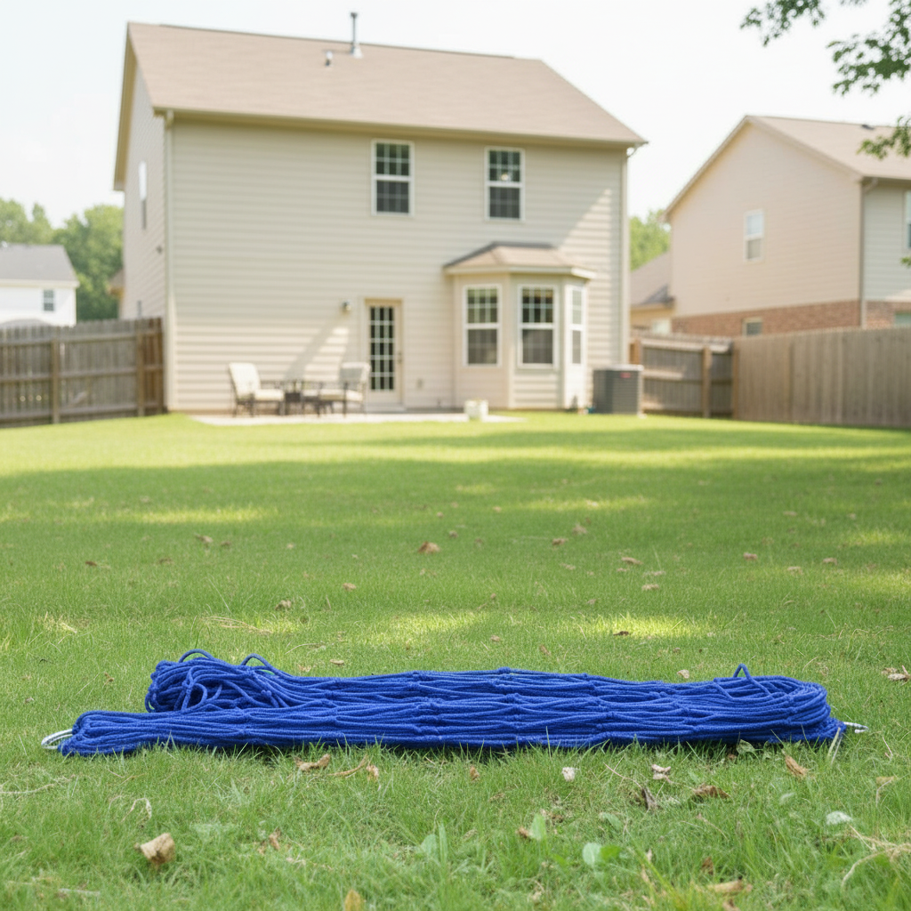 Outdoor Essentials | Camping Hammock with Durable Nylon Mesh | Lightweight & Portable for Relaxation in Nature 5