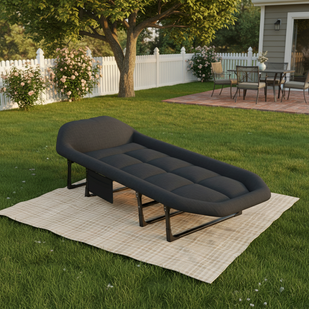 Camping Cot | Adjustable Folding Bed with Comfort Mattress | Lightweight Design for Ultimate Outdoor Comfort 2