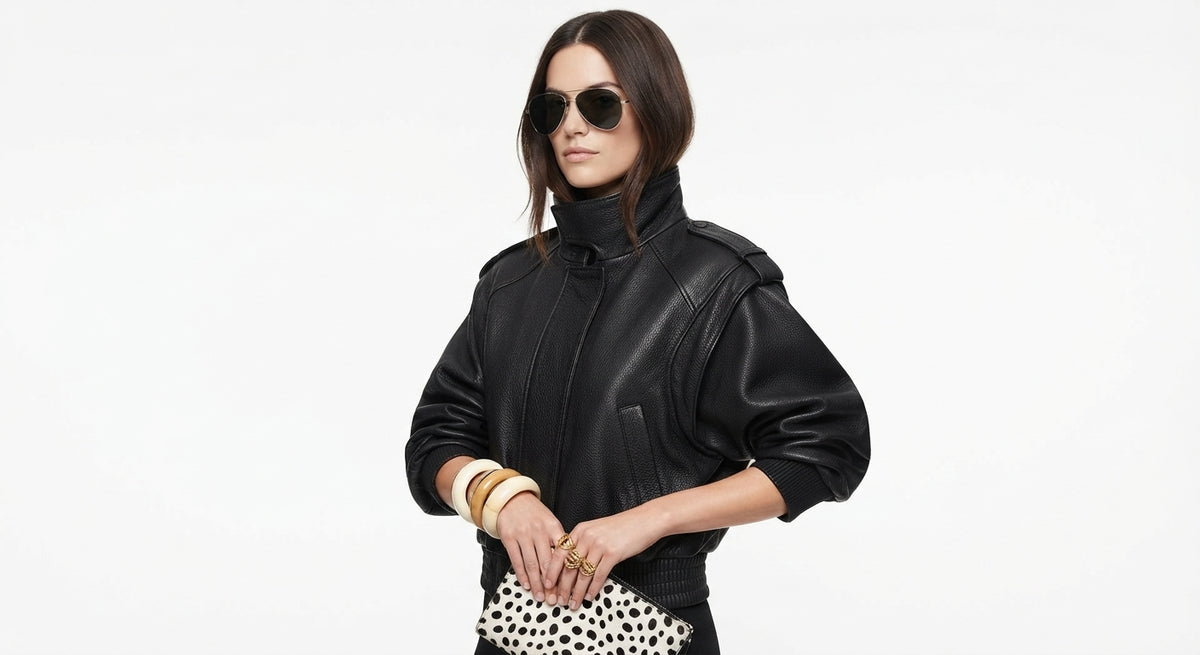 Womens Loose Fit PU Leather Jacket 6