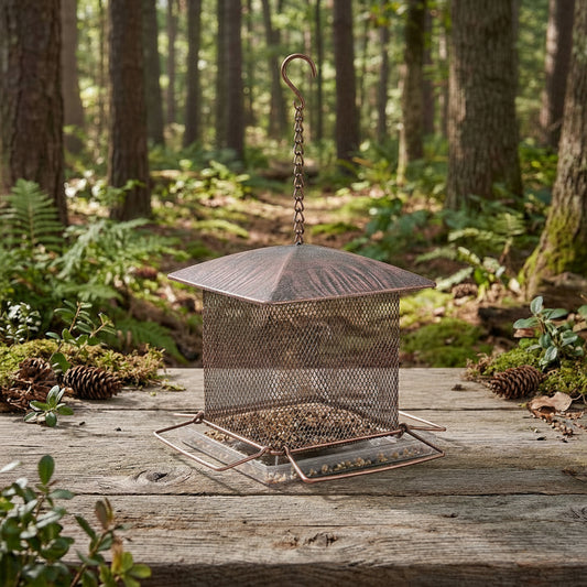 Premium Iron | Squirrel Proof Bird Feeder with Large Capacity Design | Durable Outdoor Solution for Feeding Birds 1