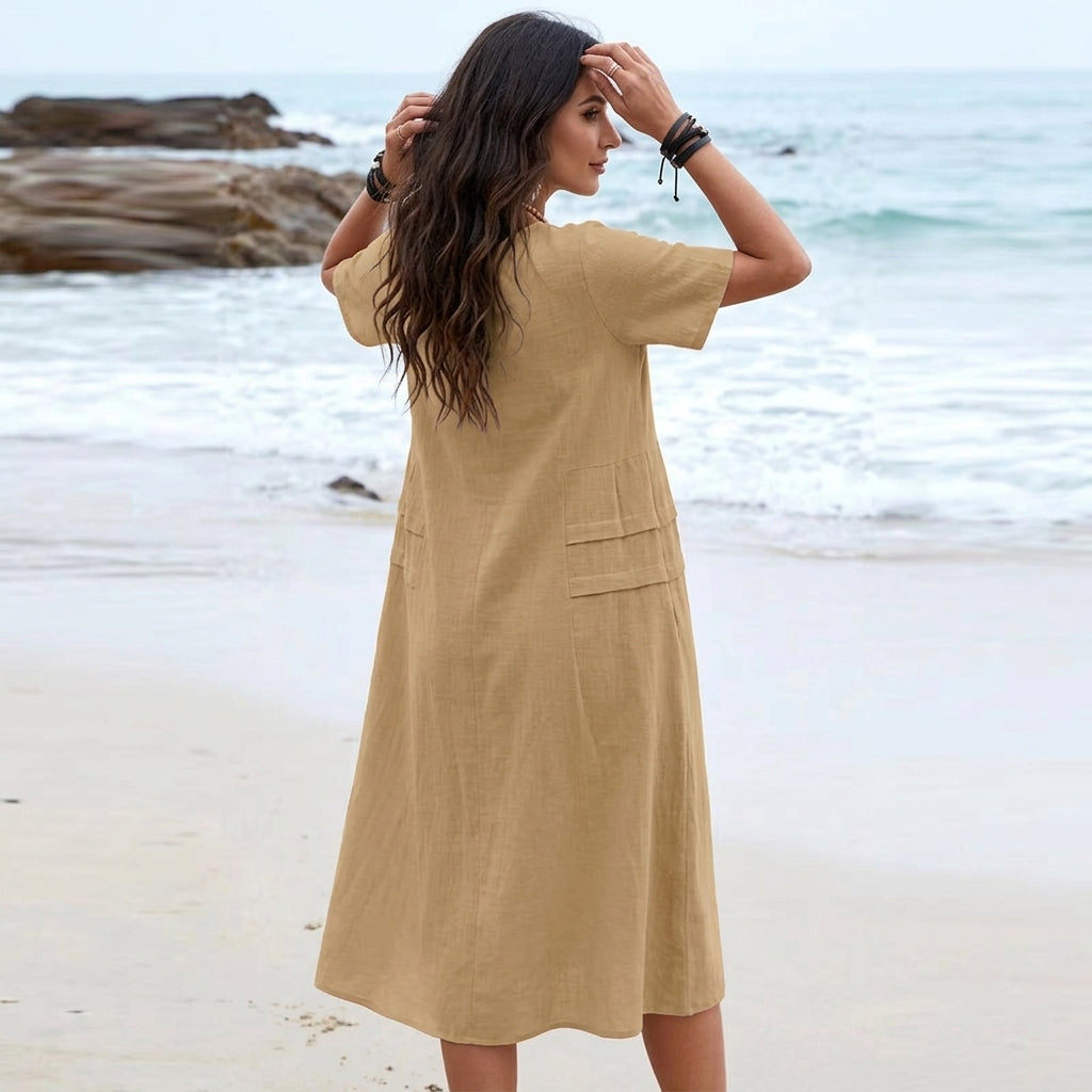 Marlene | Floral Midi Dress for Women with Flattering Silhouette | Comfortable Style for Any Occasion