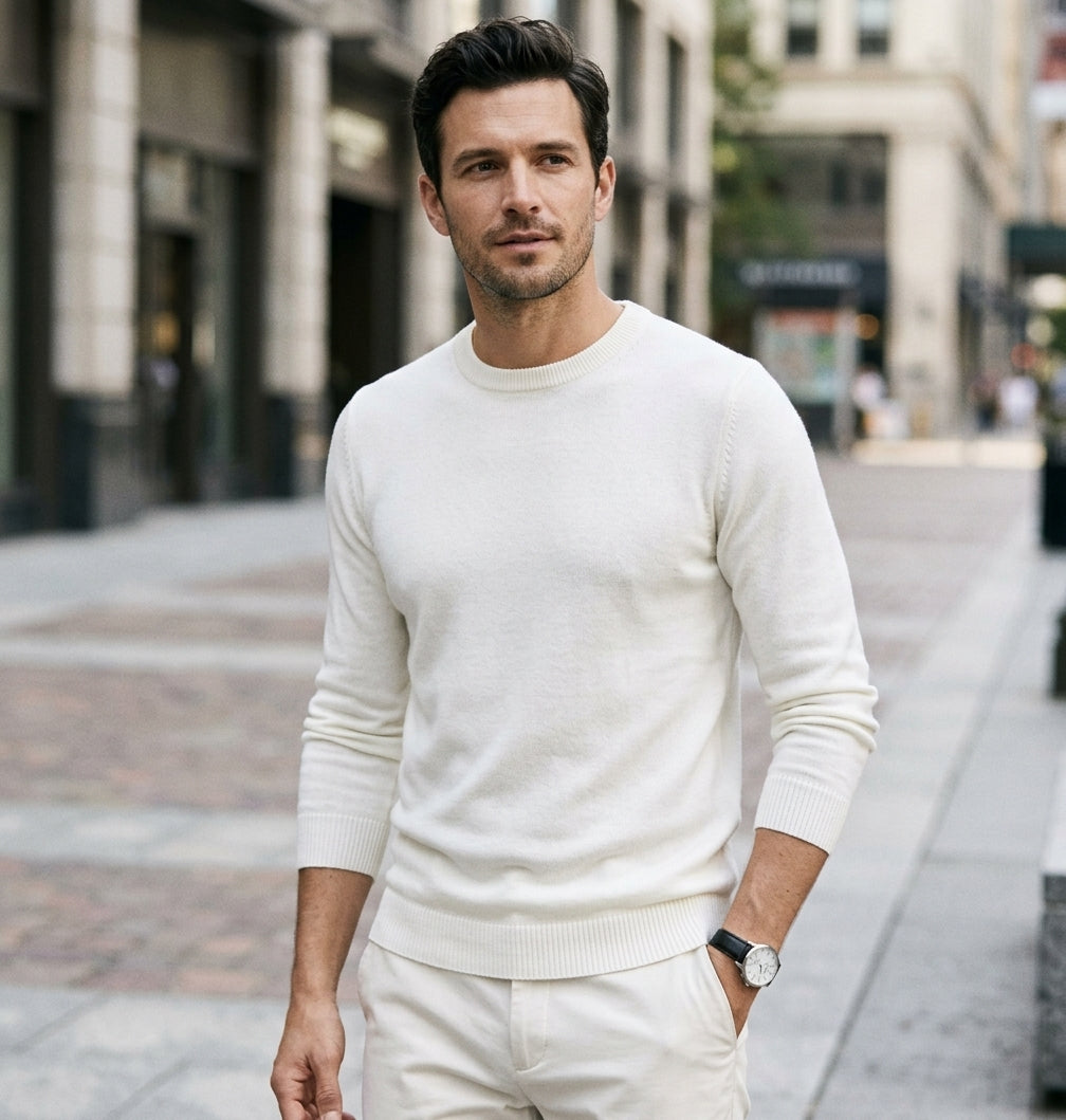Luxurious Cashmere Sweater for Men with Timeless Design | Soft and Durable Comfort