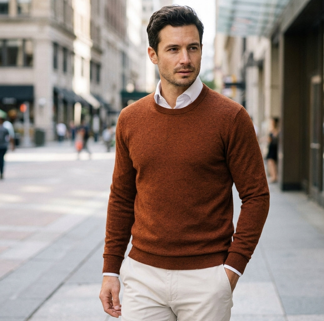 Luxurious Cashmere Sweater for Men with Timeless Design | Soft and Durable Comfort