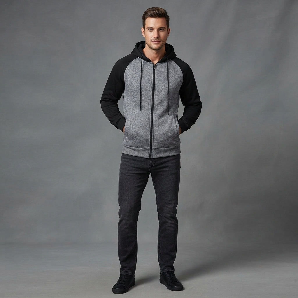 Cozy Collection | Hooded Sweatshirt with Zipper Closure | Stylish Unisex Pullover for Warmth and Comfort 5